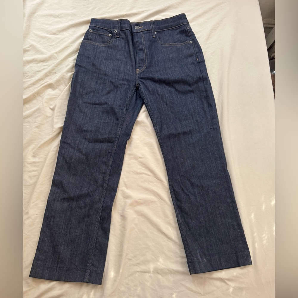 Zara womens Dark Blue Straight Jeans